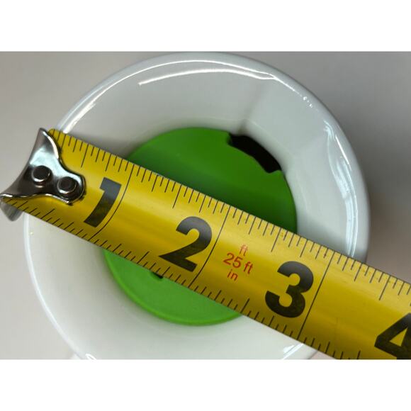 2011 Starbucks Ceramic Chubby Coffee Cup Travel Mug 16 oz w Silicone Lid - Picture 6 of 6